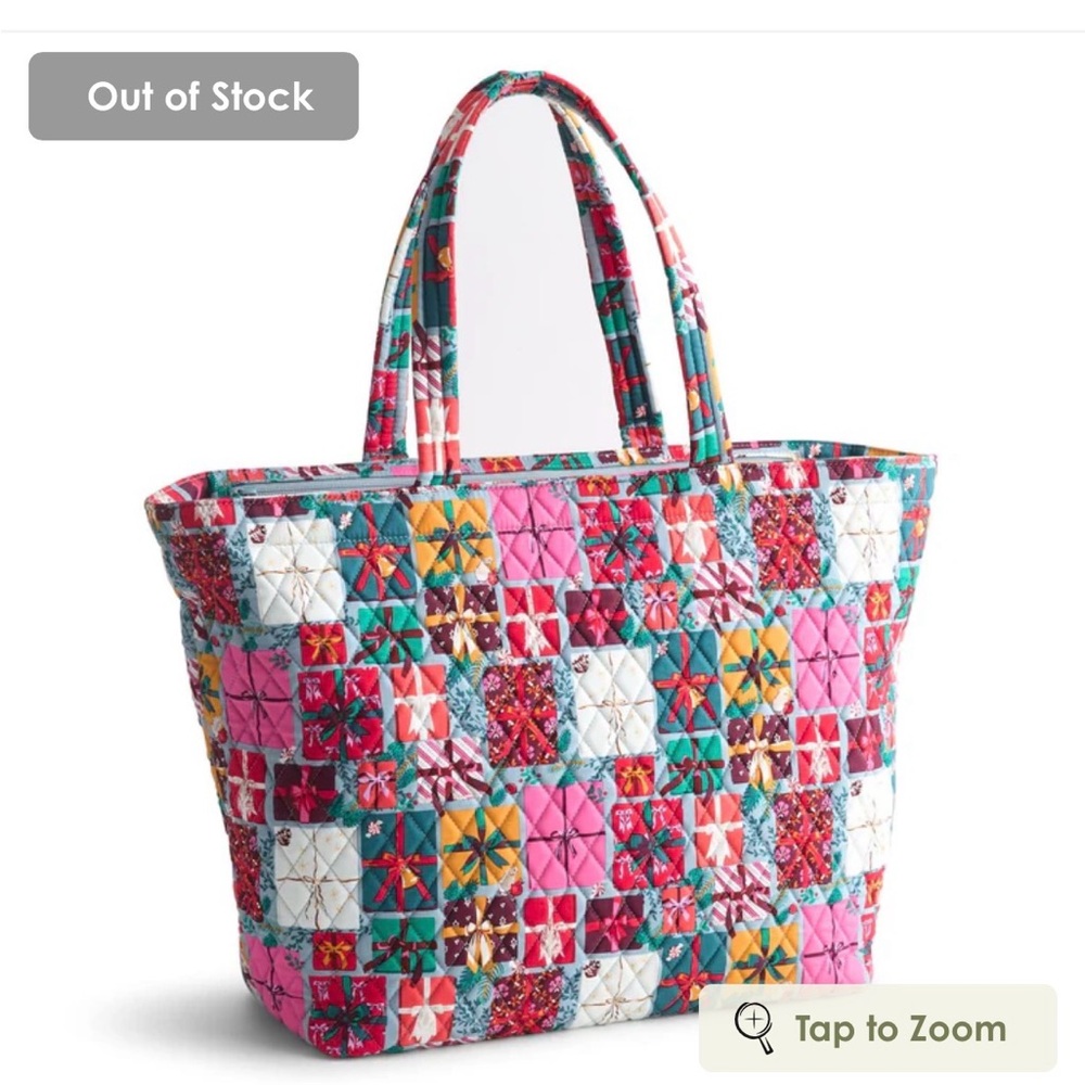 Vera Bradley Quilted Multicolor Patchwork Tote in… - image 2